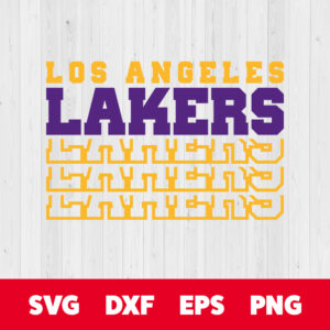 Los Angeles Lakers SVG NBA Basketball Team T shirt SVG Design Cut Files Cricut 1