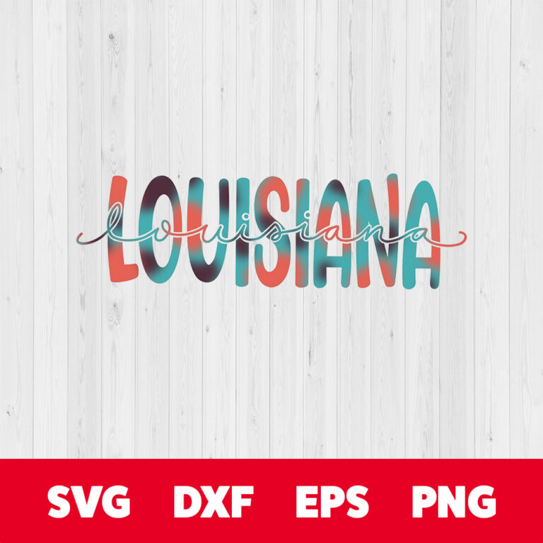 Louisiana State Design Sublimation Design Graphic Design La Design Rainbow PNG 1