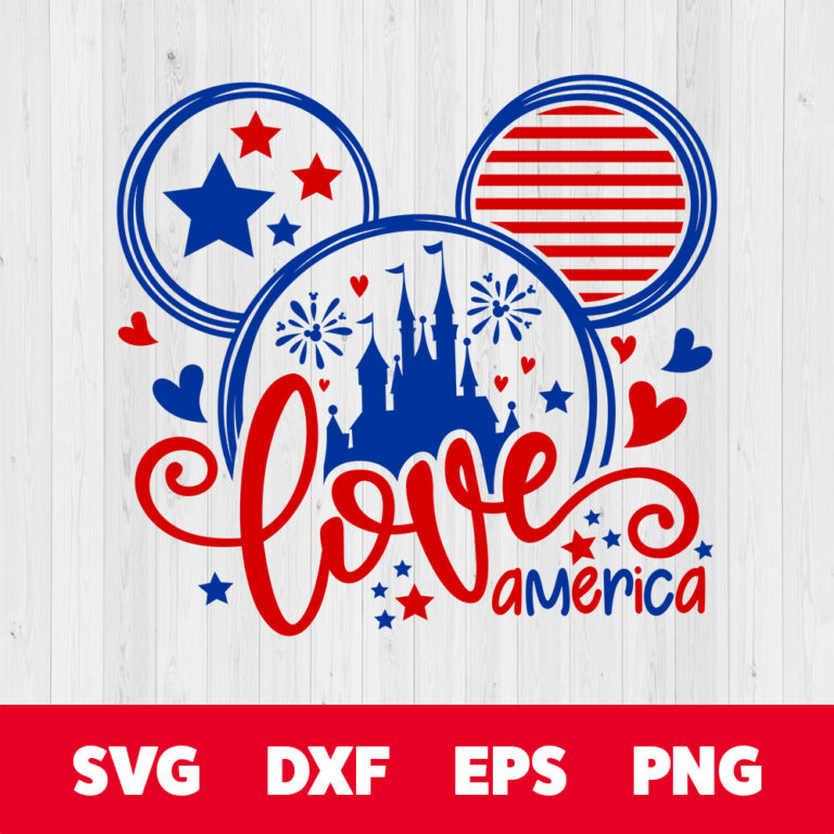 Love America Ears SVG 1