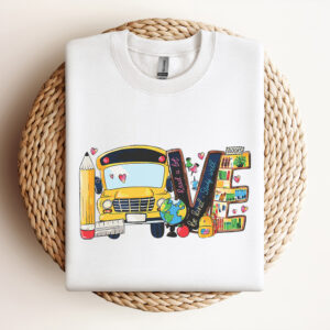 Love Back To School Bus Driver First Day Of School SVG 3