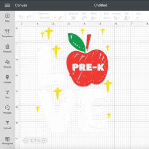 Love Prek Apple Cute First Day Of Prek School Teacher Girls SVG 2