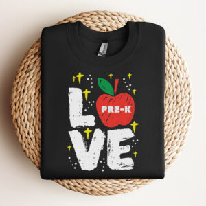 Love Prek Apple Cute First Day Of Prek School Teacher Girls SVG 3