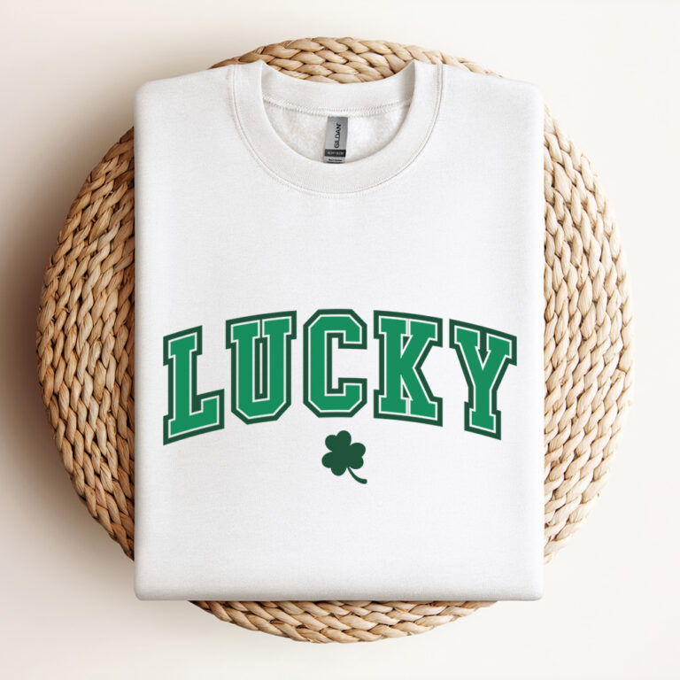 Lucky SVG St Patricks Day Green Clover T shirt Design SVG PNG Cut Files 3