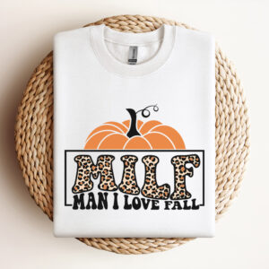MILF Man I Love Fall SVG Thanksgiving Pumpkin Leopard Print T shirt design SVG 3