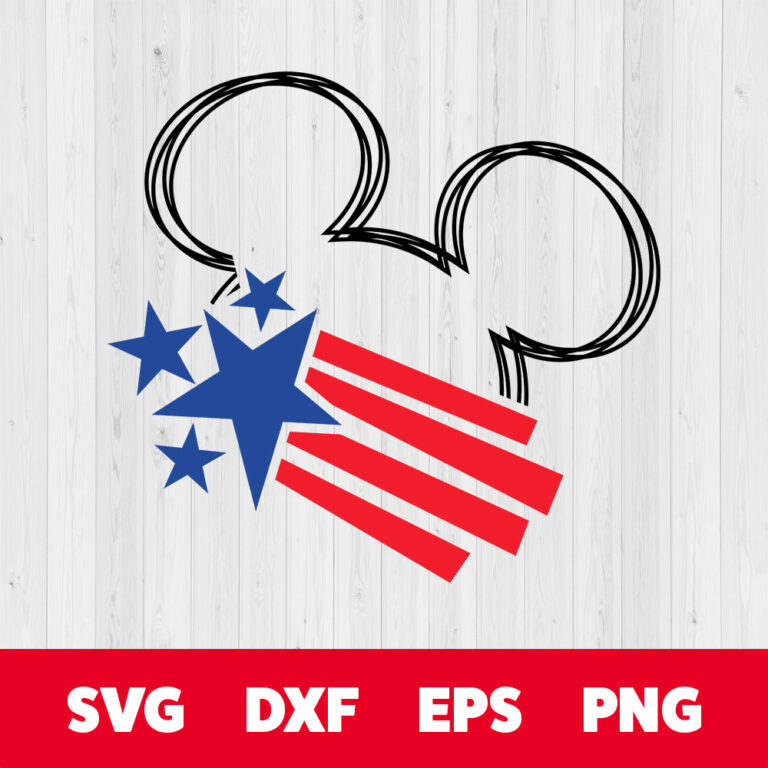 MIckey Head 4th of July SVG 4th of july SVG Independence day SVG 1