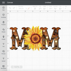 MOM Sunflower Rustic PNG Sublimation 2