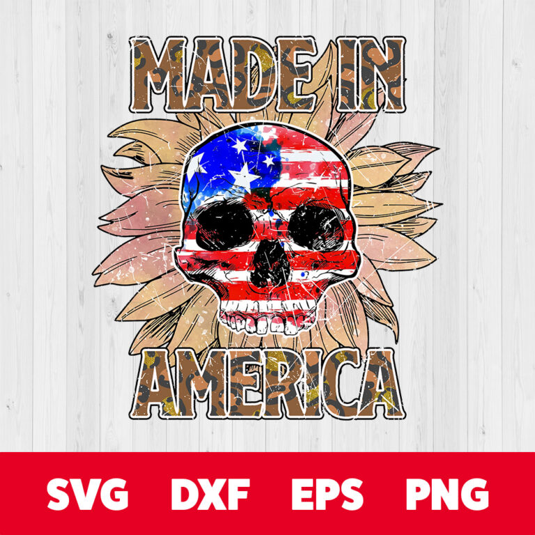 Made In America PNG American Skull PNG Skeleton PNG 1