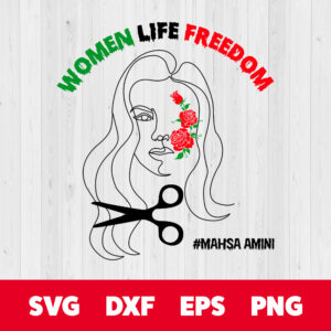 Mahsa Amini Women Life Freedom SVG 1