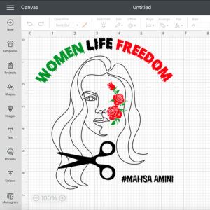Mahsa Amini Women Life Freedom SVG 2