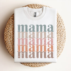 Mama Boho Distressed Stacked SVG Mother design cut files 3