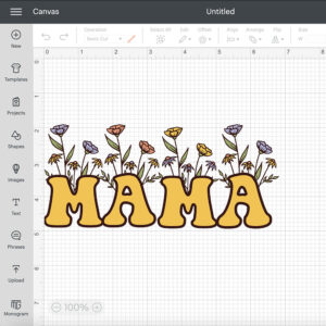 Mama Mini Wildflowers PNG PNG Instant Download Cute For MotherS Day 2