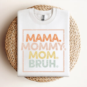 Mama Mommy Mom Bruh SVG Mommy And Me Funny T shirt Design SVG Cut Files 3