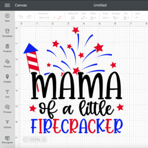 Mama of a Little Firecracker SVG 4th of July Celebration SVG cut files 2
