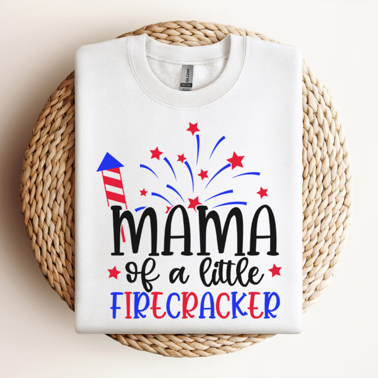 Mama of a Little Firecracker SVG 4th of July Celebration SVG cut files 3