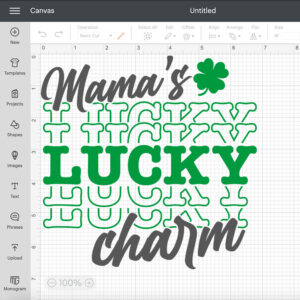Mamas Lucky Charm SVG St Patricks T shirt Kid Design SVG Cut Files Cricut 2