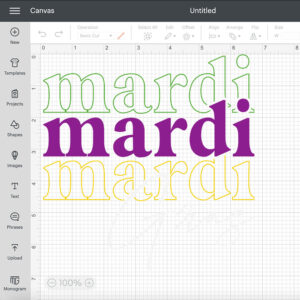 Mardi Gras SVG T shirt Retro Stacked Design SVG Cut Files for Cricut Sublimation 2