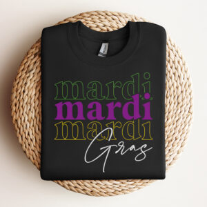 Mardi Gras SVG T shirt Retro Stacked Design SVG Cut Files for Cricut Sublimation 3