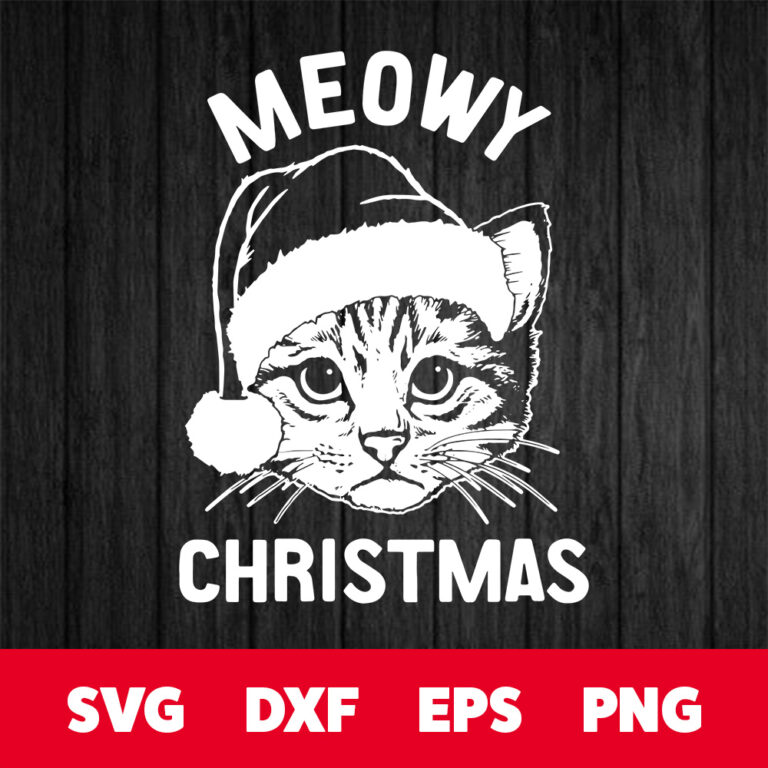 Meowy Christmas SVG 1