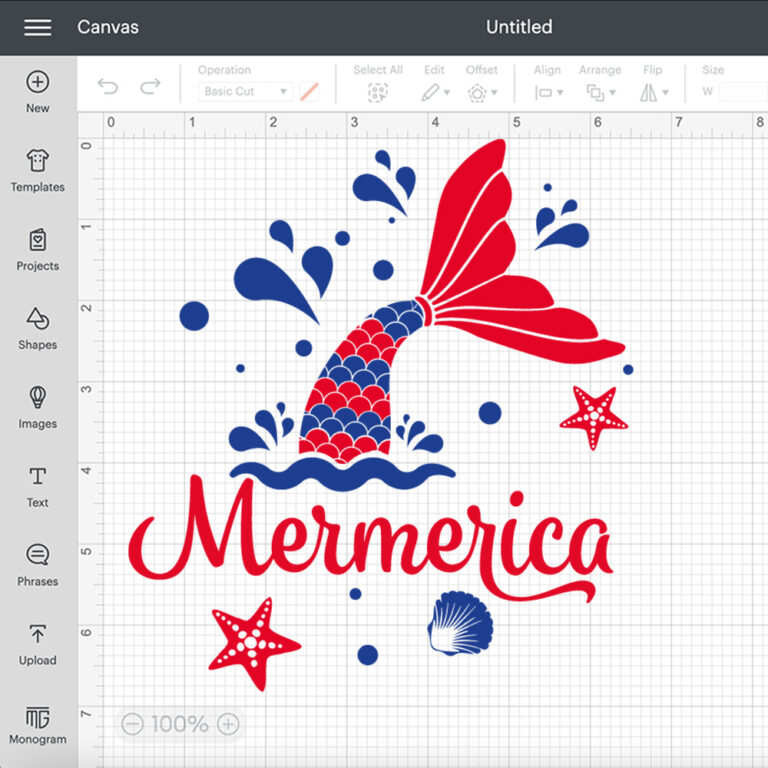 Mermerica SVG American Mermaid T Shirt Cricut cut files 2