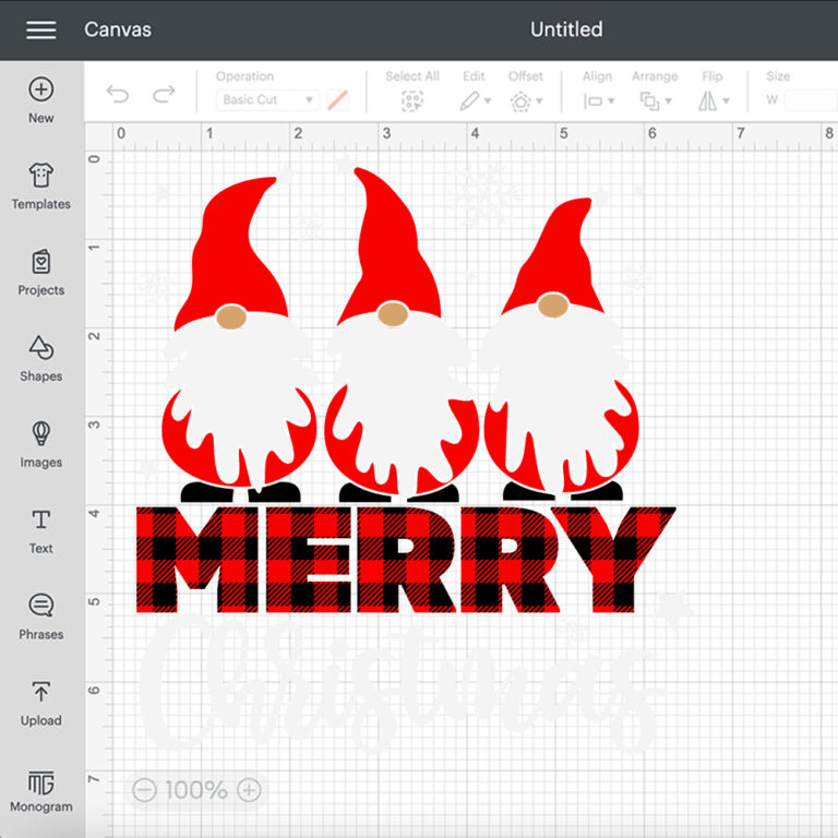 Merry Christmas Gnomes SVG Cute Gnomies T shirt Design SVG Cut Files 2