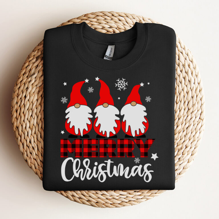 Merry Christmas Gnomes SVG Cute Gnomies T shirt Design SVG Cut Files 3