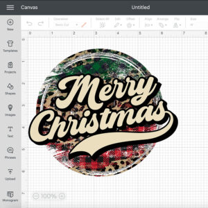 Merry Christmas Leopard Destressed Pattern PNG Christmas PNG 2