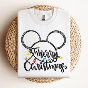 Merry Christmas Lights Mickey SVG 3