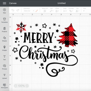 Merry Christmas Tree Snowflake Winter Holiday SVG 2