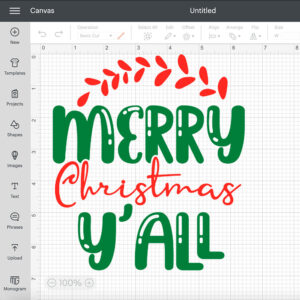 Merry Christmas Yall SVG T shirt Design SVG 2