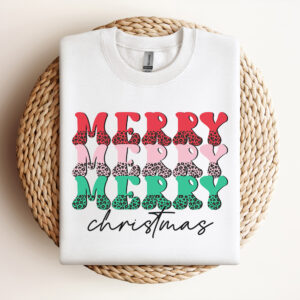 Merry Merry Merry Christmas PNG Groovy Christmas PNG Winter Sublimation 3