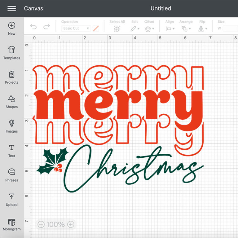 Merry Merry Merry Christmas SVG Retro Boho T shirt Design SVG Cut Files 2