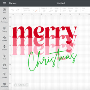Merry Merry Merry Christmas SVG Xmas Holiday Design SVG cut files 2