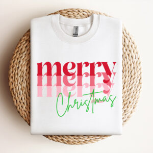 Merry Merry Merry Christmas SVG Xmas Holiday Design SVG cut files 3