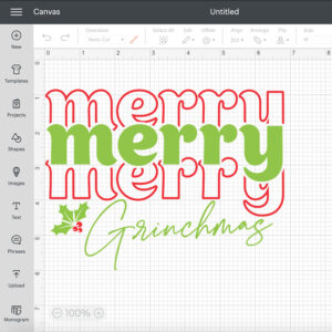 Merry Merry Merry Grinchmas SVG Retro Stacked T shirt Design SVG Cut Files Cricut 2