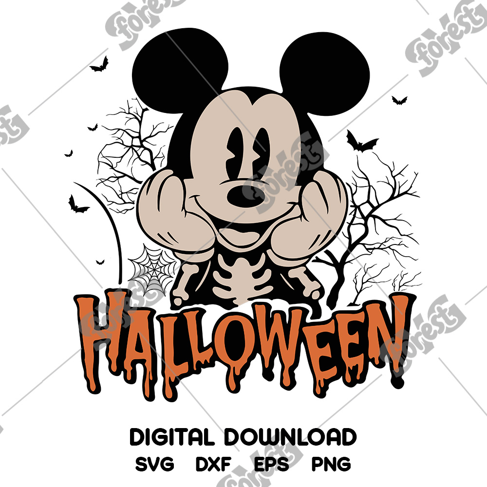 Scary Mickey Mouse PNG Halloween Party PNG Download