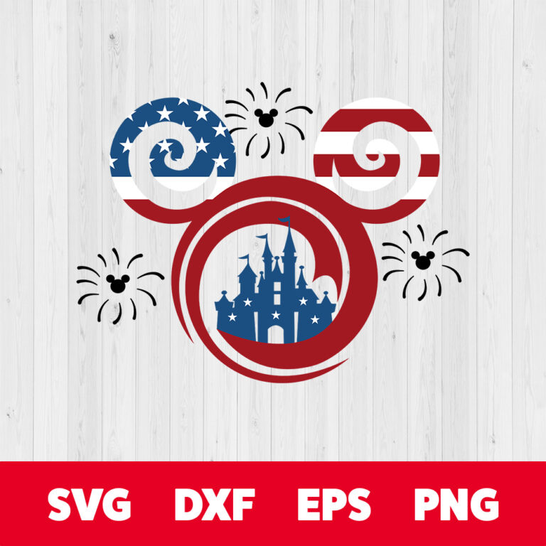 Mickey Mouse 4th of July SVG 4th of July SVG American Flag SVG 1