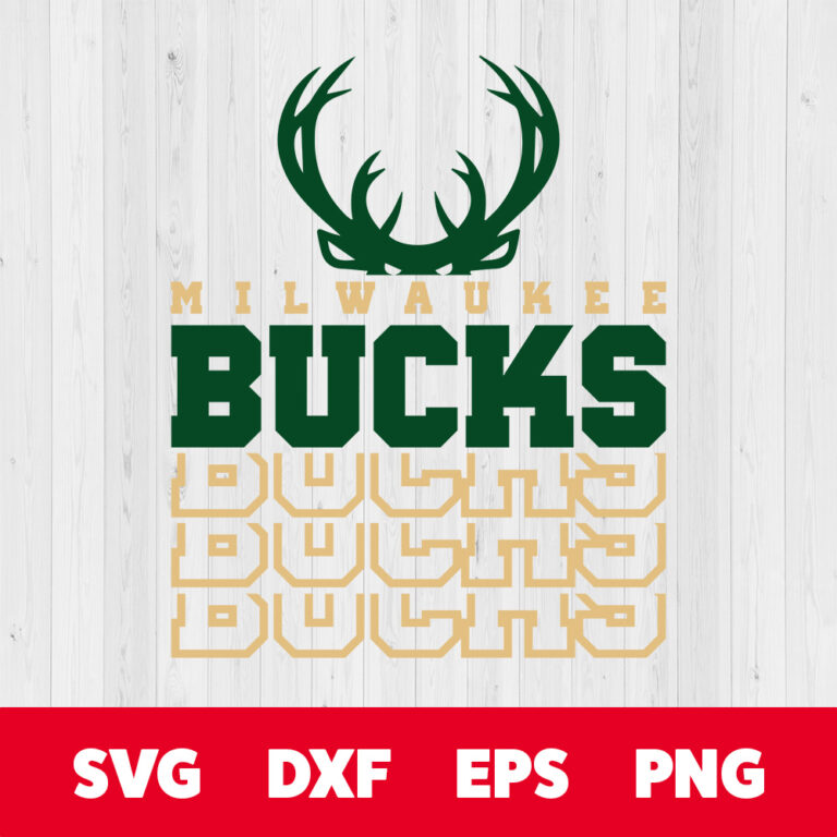 Milwaukee Bucks SVG NBA Basketball Team T shirt SVG Design Cut Files Cricut 1