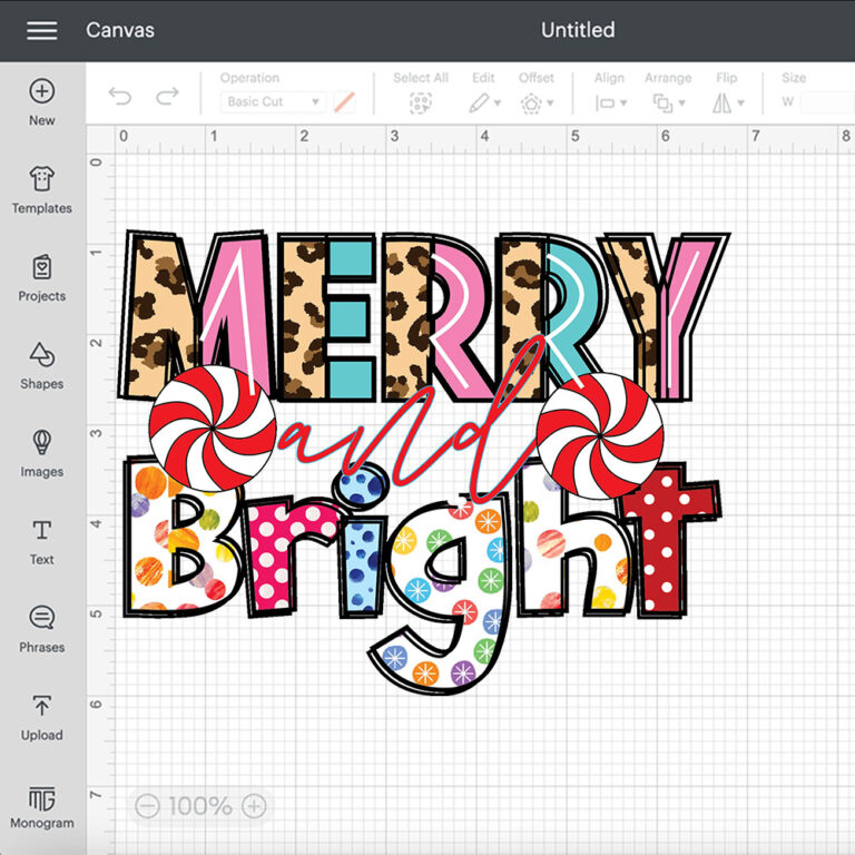 Mini Merry and Bright Christmas Holiday SVG Christmas SVG 2