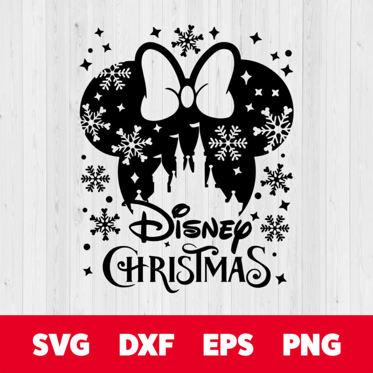 Minnie Disney Christmas SVG 1