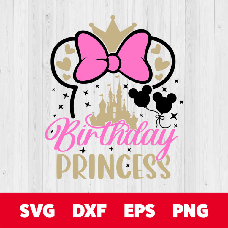 Minnie Mouse Birthday Princess SVG Birthday Princess SVG Magic Mouse SVG 1