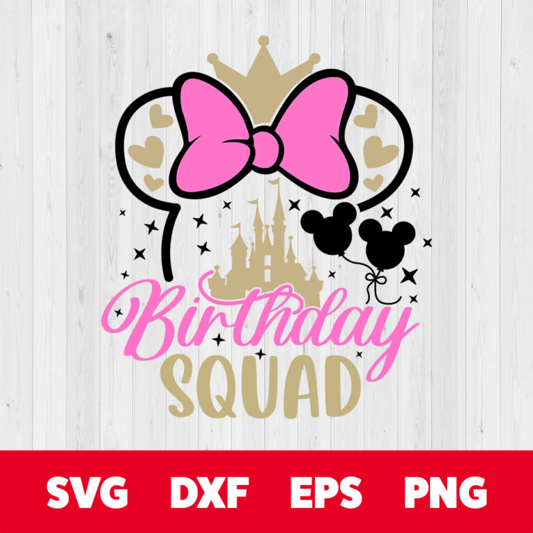 Minnie Mouse Birthday Squad SVG Birthday Squad SVG Magic Mouse SVG 1