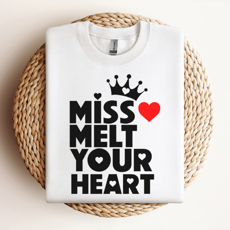 Miss Melt Your Heart SVG Valentines Day Crown Design SVG Cut Files Cricut Silhouette 3