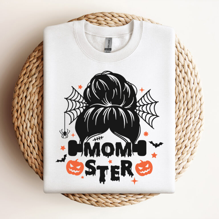 Momster SVG files for Cricut Funny Mom Halloween SVG for Shirts Spooky Mama SVG 3