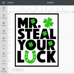 Mr Steal Your Luck SVG St Patricks Boy T shirt Design SVG Cut Files Cricut 2