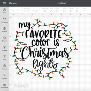 My Favorite Color Is Christmas Lights SVG 2