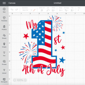My First 4th of July SVG Patriotic Baby Design SVG Cut Files Cricut Sublimation 2