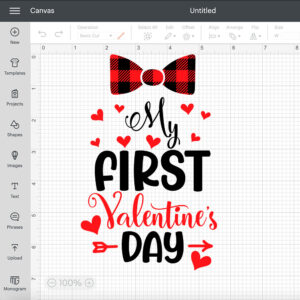 My First Valentines Day SVG Baby Boy T shirt Design SVG Cut Files Cricut 2