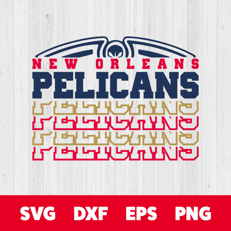 New Orleans Pelicans SVG NBA Basketball Team T shirt SVG Design Cut Files Cricut 1