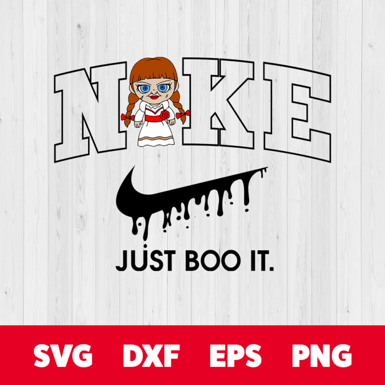 Nike Just Boo It x Baby Annabelle SVG Horror Character SVG 1