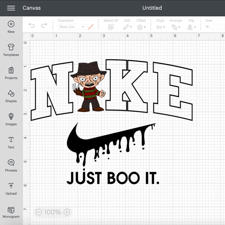 Nike Just Boo It x Baby Freddy SVG Horror Character SVG 2